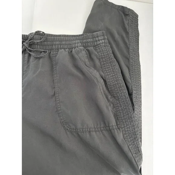 Banana Republic Pants Sz Large Quiet Luxury Jogger Gray Tencel Lyocell Eco Comfy - Picture 11 of 12